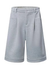 Men's Elastic Waist Shorts Grey / S