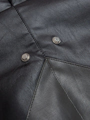 Men's Faux Fur Hooded Contrast Bomber Jacket