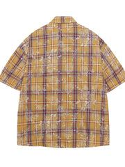 Men's Floral Print Short Sleeve Shirt