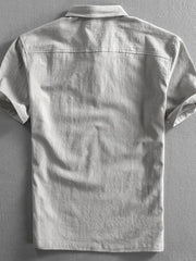 Men's Full Size Button Detail Short Sleeve Polo Plus Size