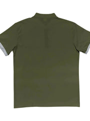 Men's Full Size Button Detail Short Sleeve Top Plus Size