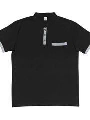 Men's Full Size Button Detail Short Sleeve Top Plus Size
