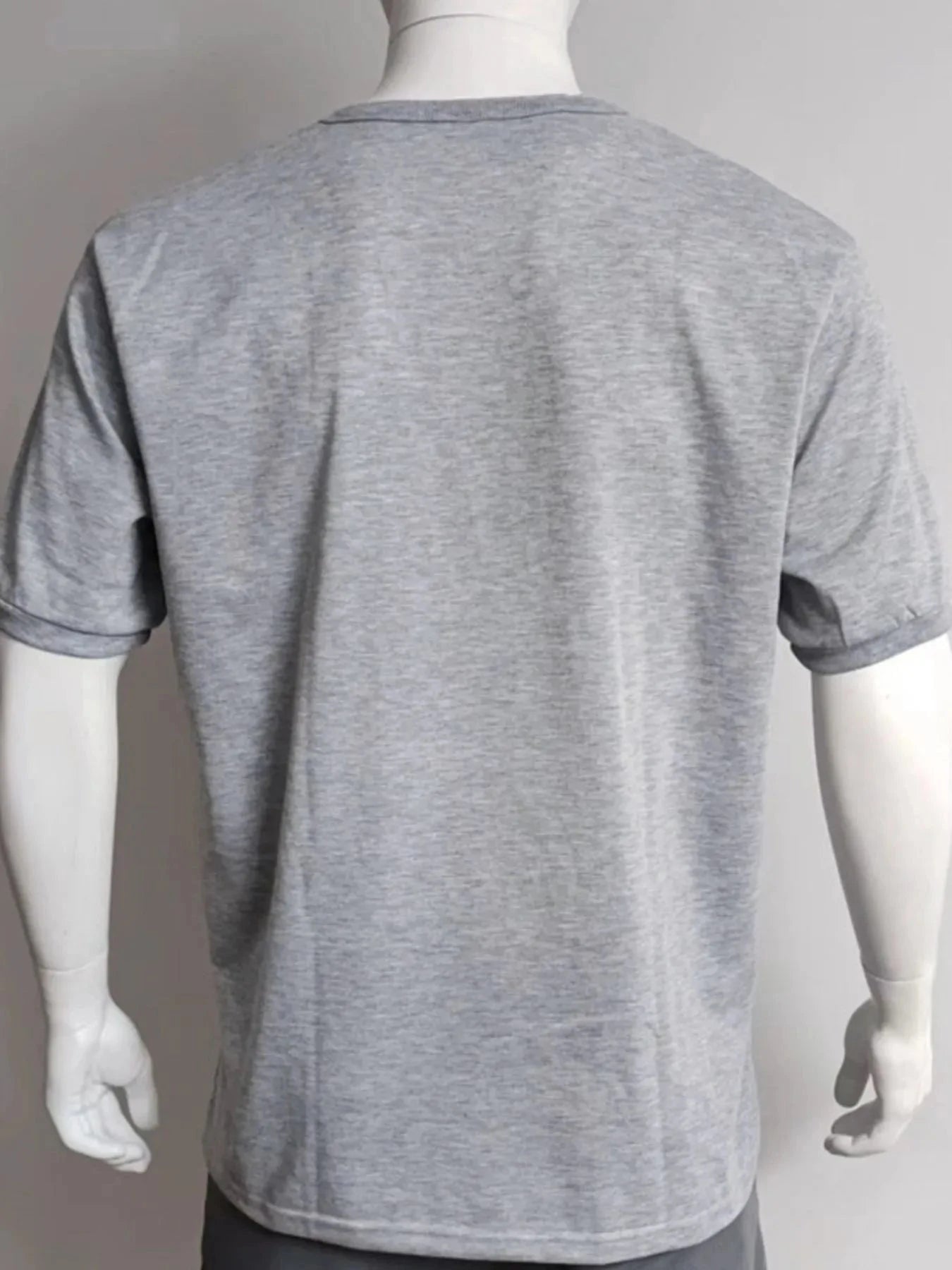 Men's Full Size Button Detail Short Sleeve Top Plus Size