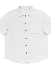 Men's Full Size Button Up Top and Shorts Set Plus Size