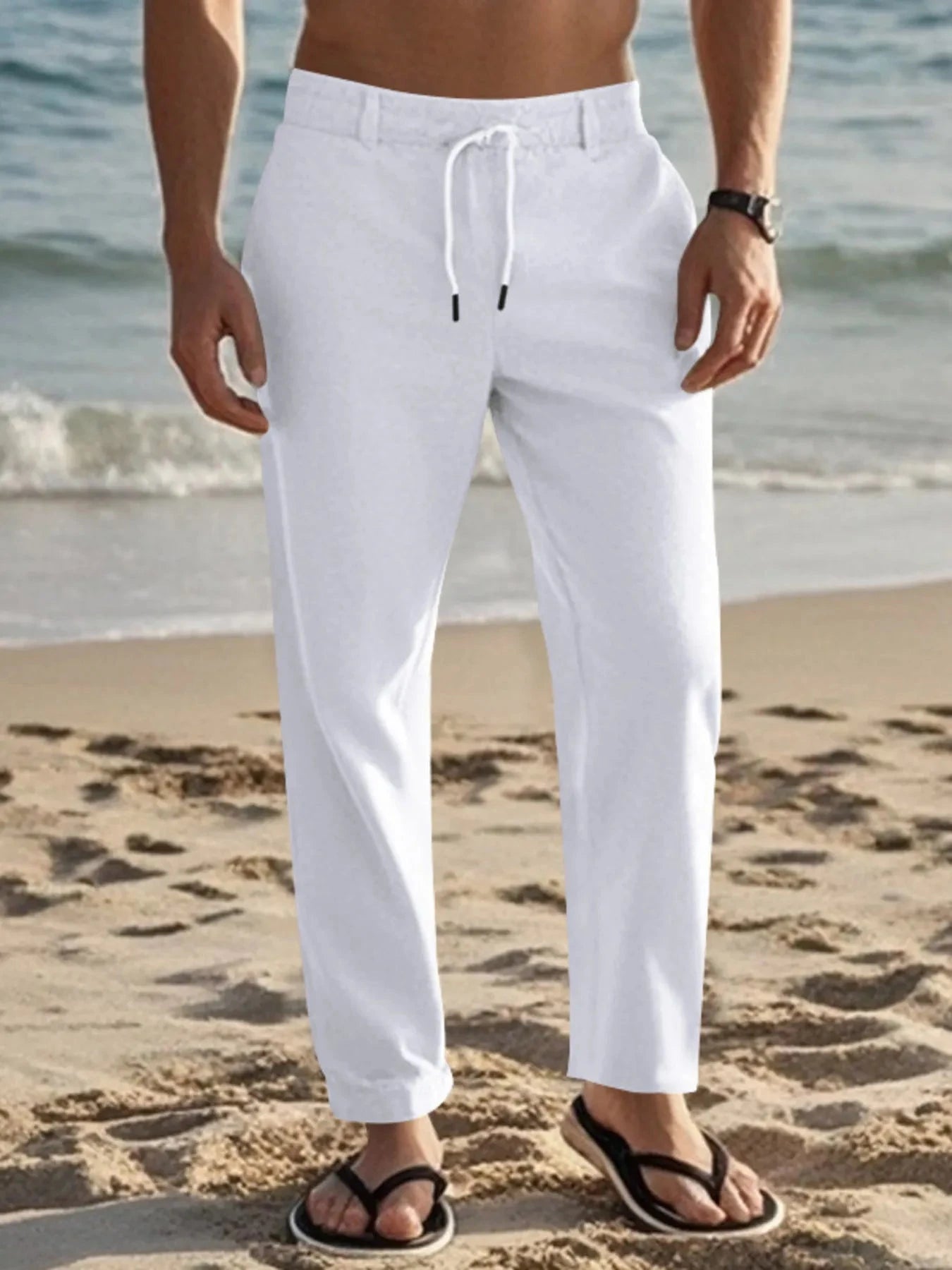 Men's Full Size Casual Drawstring Pants Plus Size