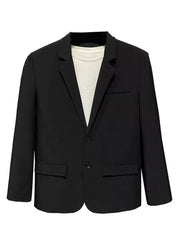 Men's Full Size Casual Lightweight Button Up Blazer Plus Size