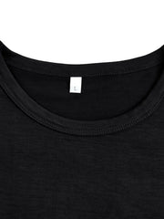 Men's Full Size Classic Fitted Crew Neck T-Shirt Plus Size