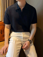 Men's Full Size Collared Neck Short Sleeve Polo Plus Size