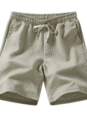 Men's Full Size Drawstring Pocketed Shorts Plus Size Khaki / S