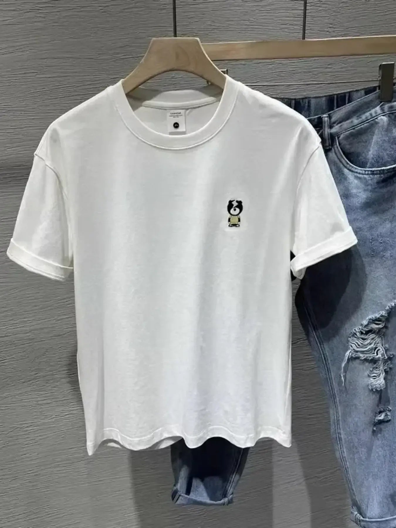Men's Full Size Graphic Round Neck T-Shirt Plus Size