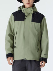 Men's Full Size Hooded Waterproof Outdoor Jacket Plus Size