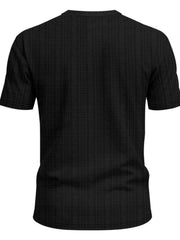 Men's Full Size Notched Short Sleeve T-Shirt Plus Size