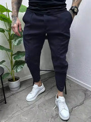 Men's Full Size Pockets Joggers Plus Size Navy / S