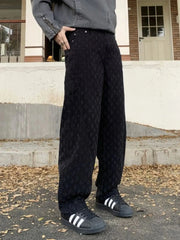 Men's Full Size Relaxed Fit Wide Leg Jeans Plus Size