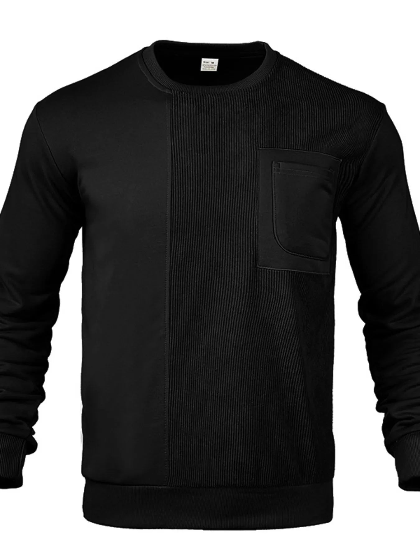 Men's Full Size Round Neck Long Sleeve Sweatshirt Plus Size
