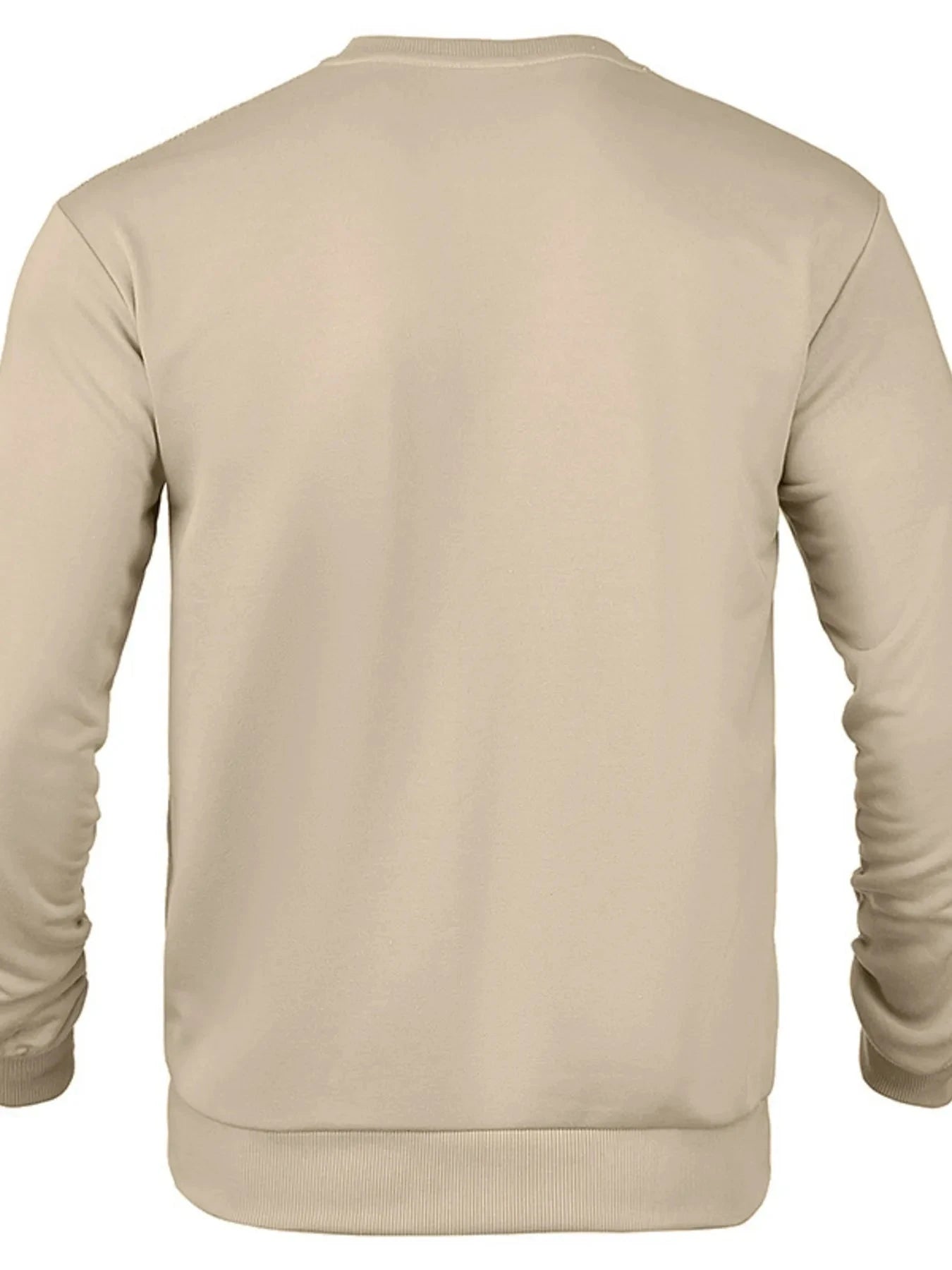 Men's Full Size Round Neck Long Sleeve Sweatshirt Plus Size