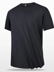 Men's Full Size Round Neck Short Sleeve T-Shirt Black / M