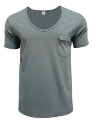 Men's Full Size Round Neck Short Sleeve T-Shirt Plus Size