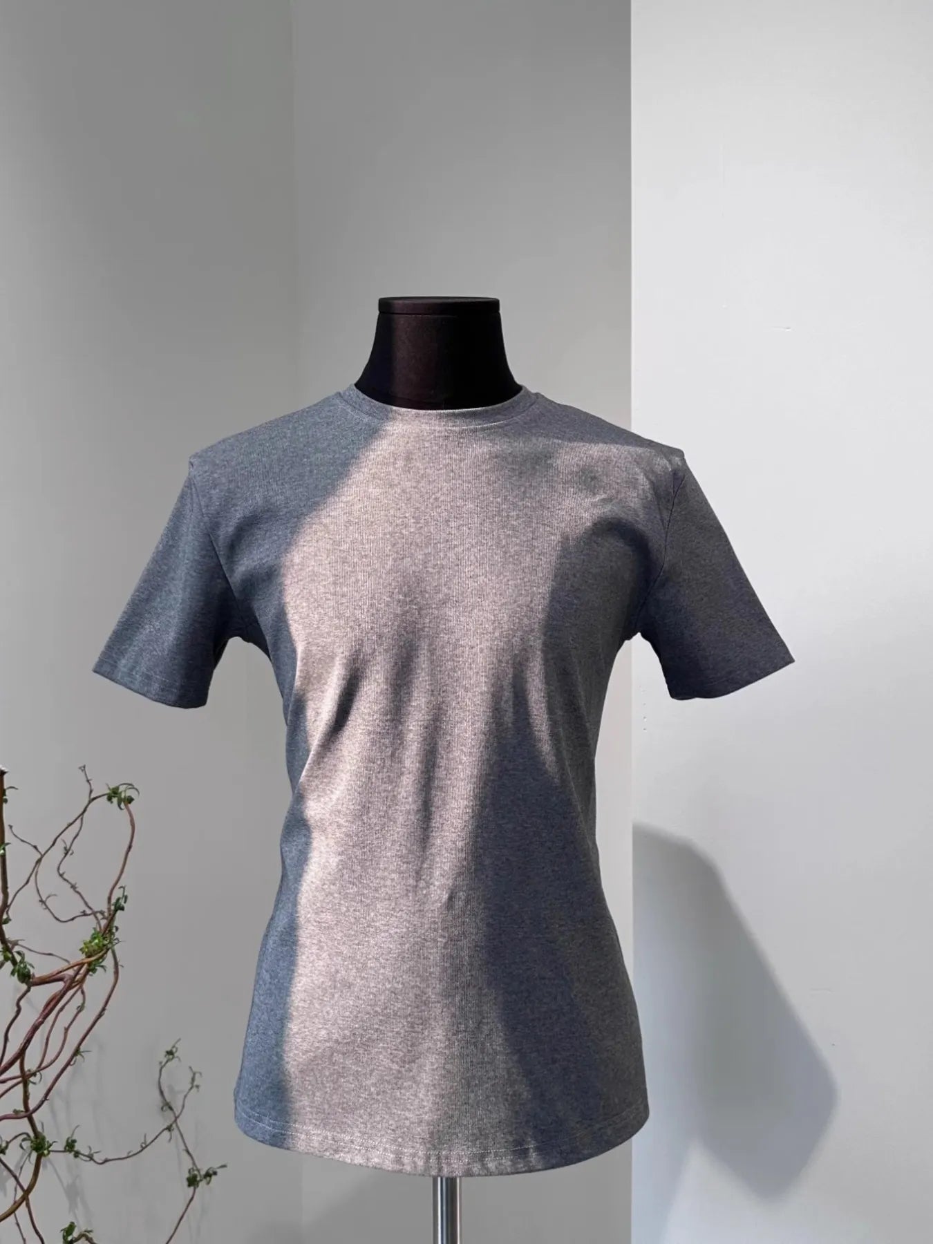 Men's Full Size Round Neck Short Sleeve T-Shirt Plus Size Light Gray / S