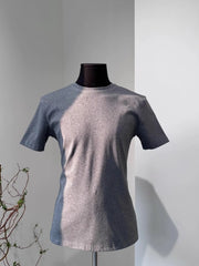 Men's Full Size Round Neck Short Sleeve T-Shirt Plus Size Light Gray / S