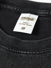 Men's Full Size Short Sleeve Round Neck Washed T-Shirt Plus Size