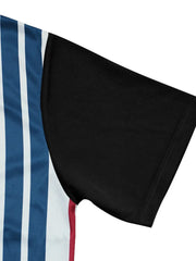 Men's Full Size Striped Short Sleeve T-Shirt Plus Size