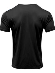 Men's Full Size Striped Short Sleeve T-Shirt Plus Size