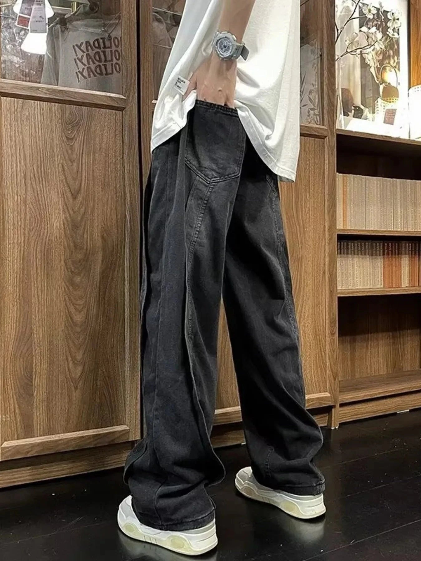 Men's Full Size Wide Leg Jeans Plus Size