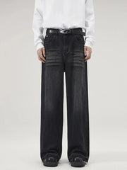 Men's Full Size Wide Leg Jeans Plus Size