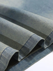 Men's Gradient Heart Denim T-Shirt