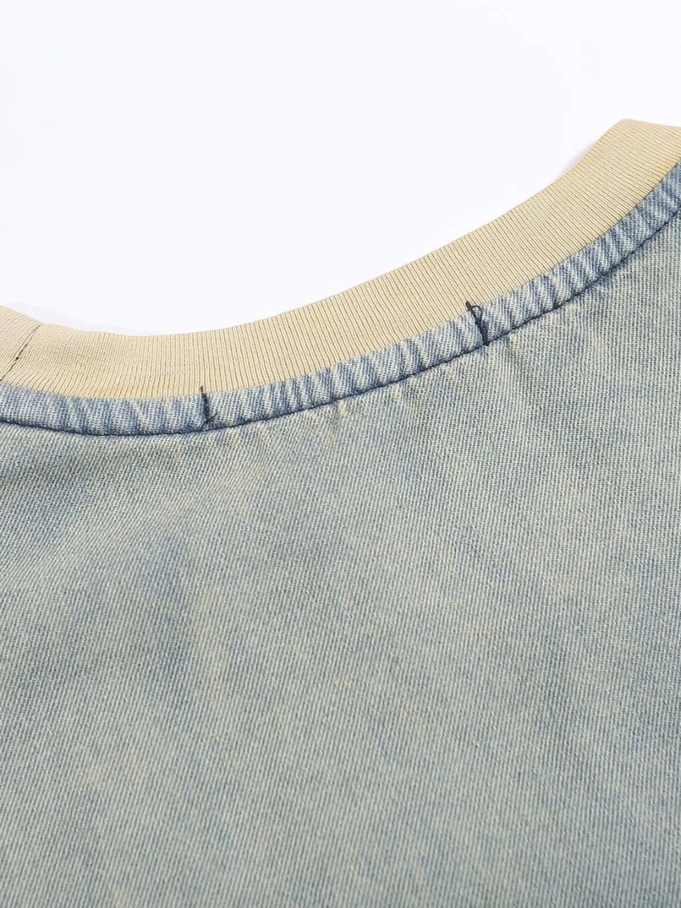 Men's Gradient Heart Denim T-Shirt