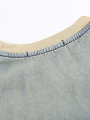 Men's Gradient Heart Denim T-Shirt