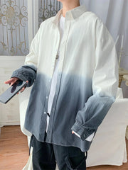 Men's Gradient Long Sleeve Shirt White / M