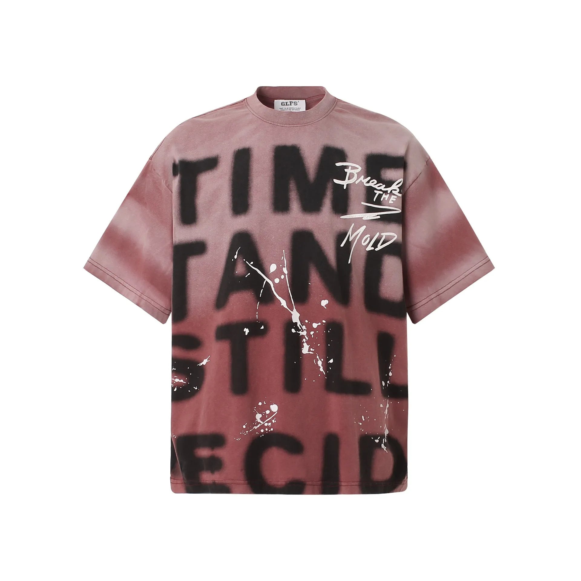 Men's Graffiti Style Oversized T-Shirt Red / M