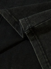 Men's Graphic Long Sleeve Oversized Polo