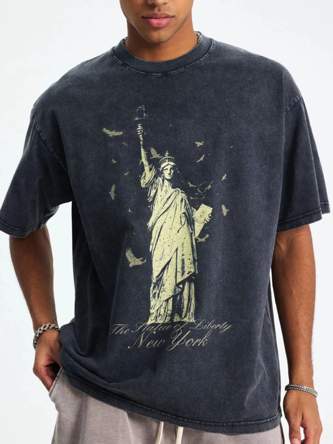 Men's Graphic Round Neck Half Sleeve T-Shirt
