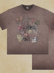 Men's Graphic Round Neck Half Sleeve T-Shirt
