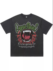 Men's Graphic Round Neck Oversized T-Shirt