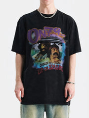 Men's Graphic Round Neck Short Sleeve T-Shirt