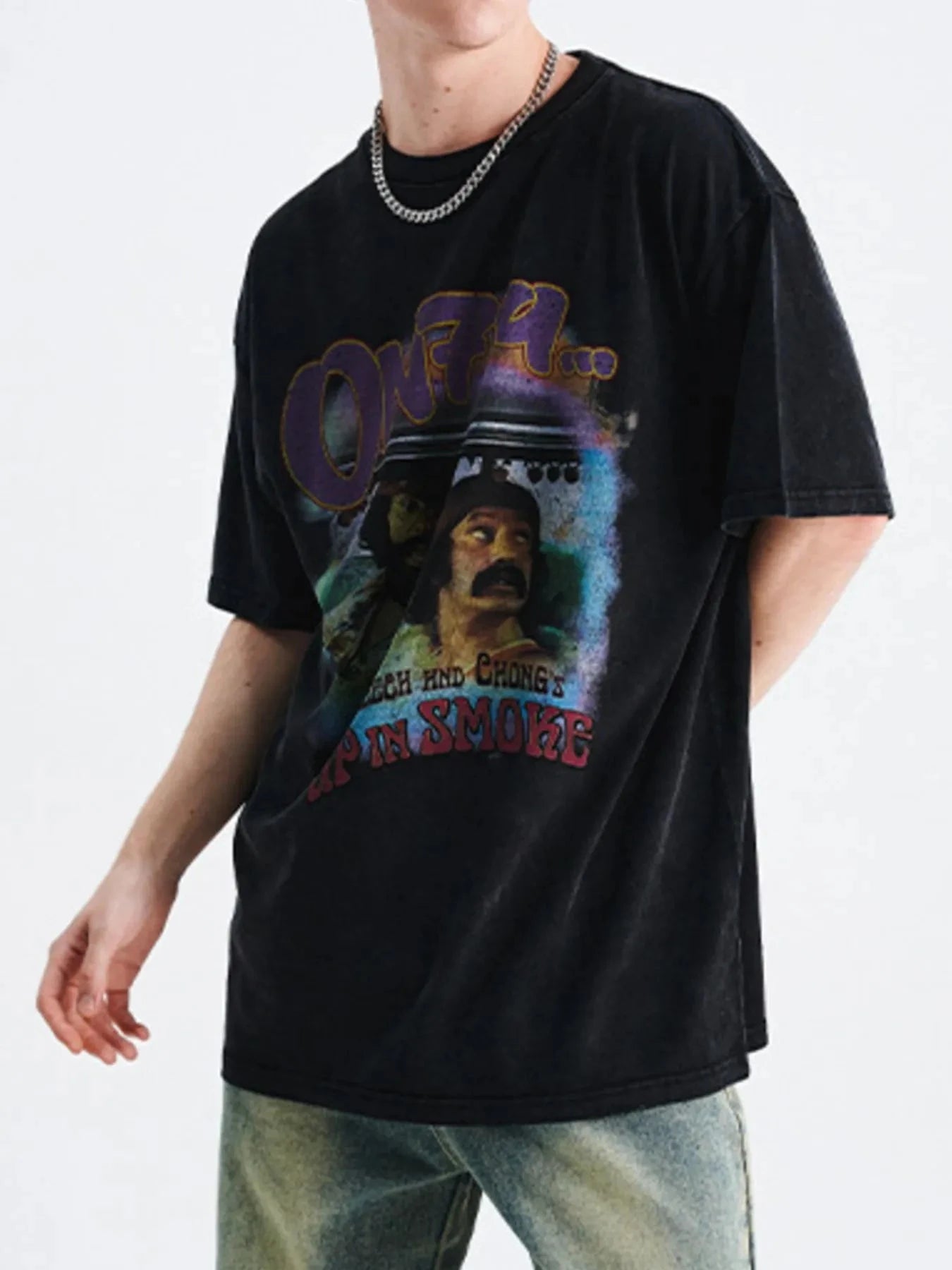 Men's Graphic Round Neck Short Sleeve T-Shirt