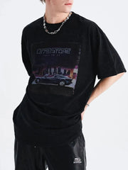 Men's Graphic Round Neck Short Sleeve T-Shirt