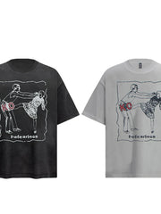 Men's Graphic Round Neck Short Sleeve T-Shirt