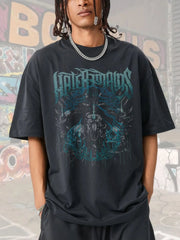 Men's Graphic Round Neck Short Sleeve T-Shirt