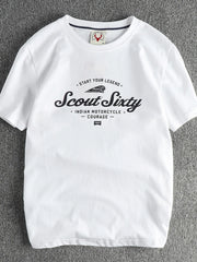 Men's Graphic Round Neck Short Sleeve T-Shirt