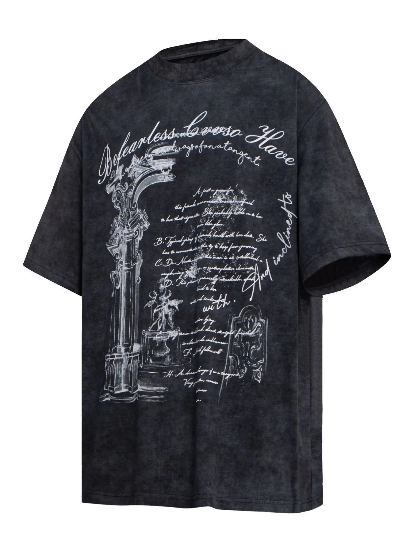 Men's Graphic Round Neck Short Sleeve T-Shirt