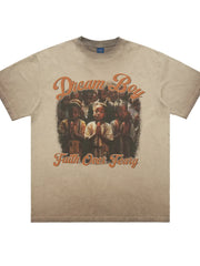 Men's Graphic Round Neck Short Sleeve T-Shirt