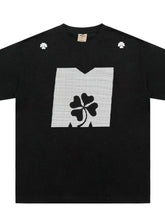 Men's Graphic Round Neck Short Sleeve T-Shirt Black / M