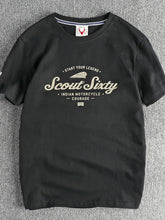 Men's Graphic Round Neck Short Sleeve T-Shirt Black / M