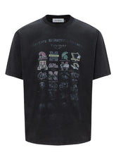 Men's Graphic Round Neck Short Sleeve T-Shirt Black / S