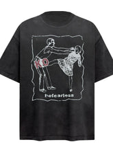 Men's Graphic Round Neck Short Sleeve T-Shirt Black / S